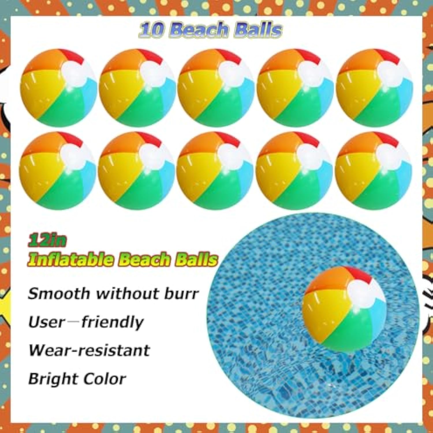 120Pcs Beach Party Favor-Summer Beach Pool Toys Themed Party Supplies Include Beach Balls, Water Squirts,Bracelet,Tattoos, Stickers Fans Party Summer Supplies