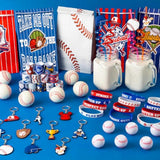 Baseball Party Favors, 132Pcs Goodie Bags Set, Stickers, Keychains, Birthday Party Decorations, Team Gifts For Kids