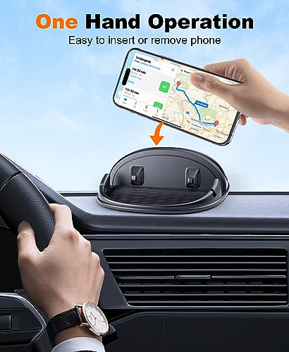 Car Phone Holder, Dashboard Phone Holder For Car Anti-Slip Silicone Car Pad Phone Mount, Hands Free Phone Stand Compatible With Iphone, Samsung, Android Smartphones, Gps Navigation Devices