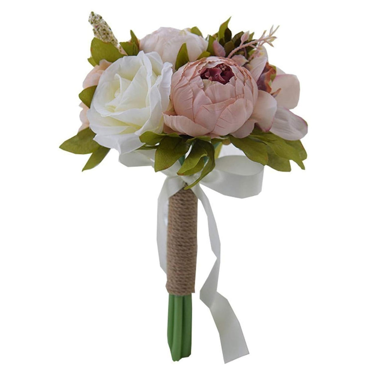 Artificial Romantic Multi Wedding Bouquet, Bridesmaid Holding Bouquet Bride Bridal Bouquets, Rose Bouquet For Wedding Party Church Valentine'S Day Birthday Photo Shooting