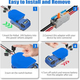 For Power Wheels Battery Adapter, Fit For Kobalt 24V Battery Adapter With Wire Connector, 14 Gauge Wire, 30Amp Fuse, Diy Use For Rc Car, Robotics, Rc Truck, And Work Lights (No Battery)