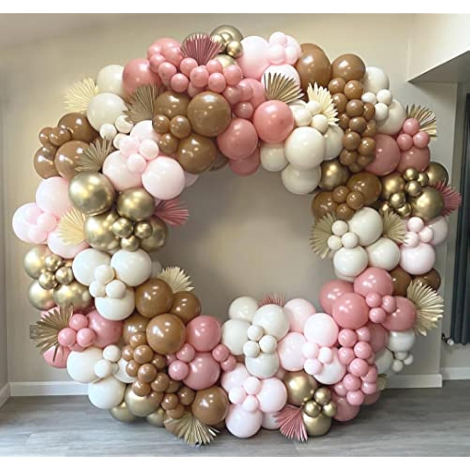 132PCS Boho Balloon Garland Kit in Dusty Rose, Nude & Ivory for Baby Shower