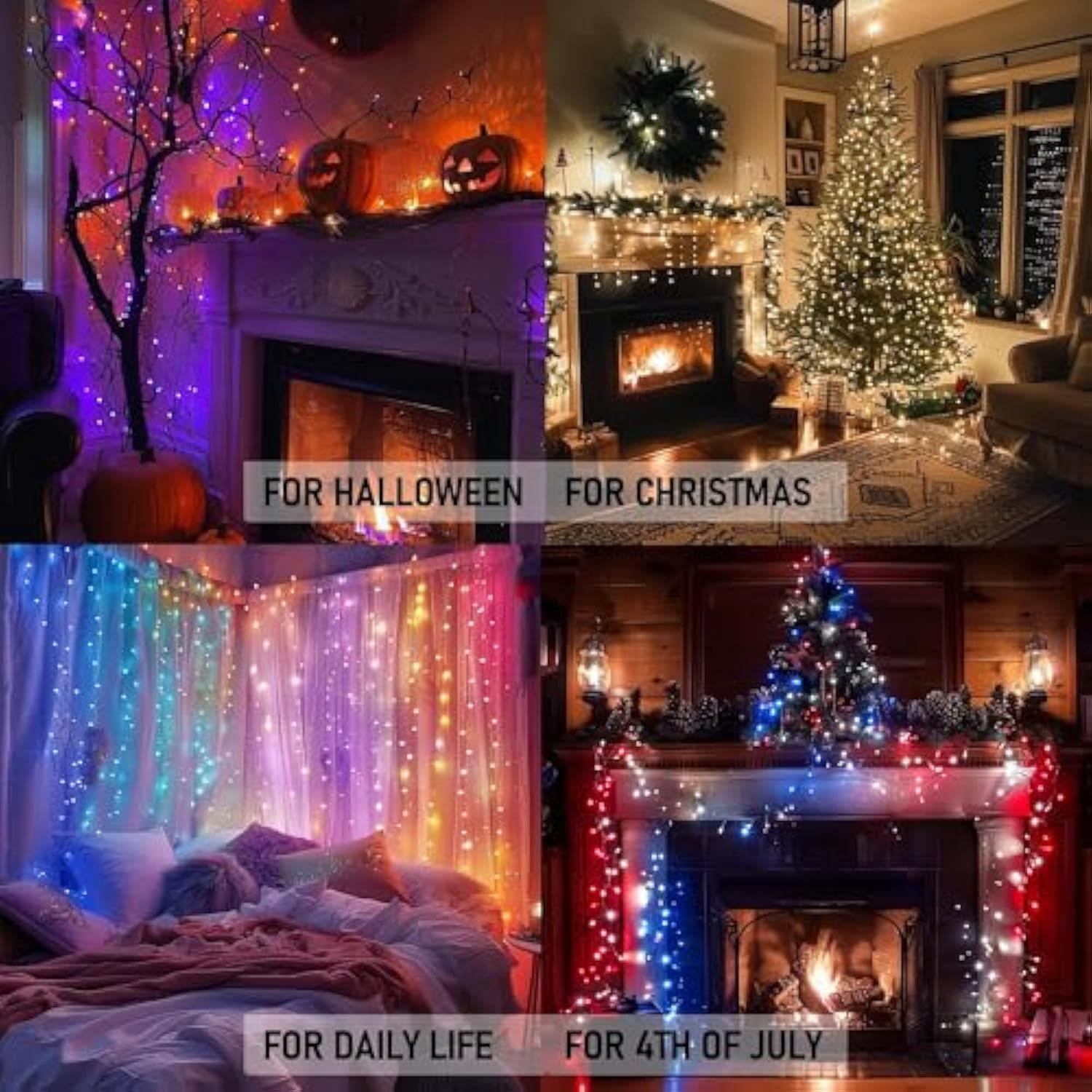 Color Changing Halloween Lights, 33Ft 100 Led Rgb String Lights With Remote & Timer, Usb Powered Fairy Lights For Indoor