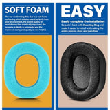 Ath M70X Ear Pads - Replacement Ear Cushion Compatible With Ath-M70X Headphones I Thicker Memory Foam (Hybrid Velour)