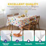 6pcs Happy Birthday Tablecloths, 54x108" Disposable Covers for Parties & Events