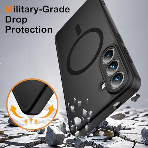 for  Galaxy S26 Phone Case, [Fit for MagSafe] [Full Camera Protection & Screen Protector][Military Grade Drop Protection] Shockproof