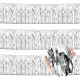 3 Pack 10 Ft Silver Foil Fringe Garland Metallic Streamers Tinsel Banner Wall Hanging Garland Backdrop For Parade Floats, Halloween, Christmas, Thanksgiving, New Year Party Decorations