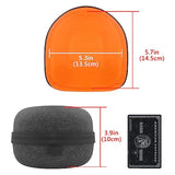 Geekria Shield Case Compatible with Sony MDR-V6, MDR-V900HD, MDR-7506 Headphones, Replacement Protective Hard Shell Travel Carrying Bag with Cable Storage (Dark Grey)