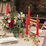 Red Candles Set Of 40, 4" Red Spell & Chime Candles, Unscented Mini Taper Candle For Witchcraft, Wiccan Altar, Magic Tools, Rituals, Prayer, Meditation And Christmas Party Decoration