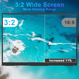 Small Portable Monitor 10.5" 500 Nits 2000:1 Fhd 1280P Ips Screen, Ultra-Slim Mini Monitor W/Kickstand & Dual Speaker, Usb C Hdmi Hdr Portable Gaming Monitor, Travel Monitors For Laptop Pcs