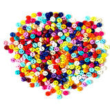 Tiny Button,500Pcs Micro Button 6Mm Resin Button For Dolls Clothing Se