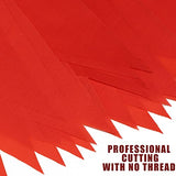 36 Feet Solid Red Pennant Banner - 30 Multicolor Bunting Flags (8x11 Inches) - Birthday Party Grand Opening Holiday Decorations