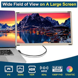 Laptop Screen Extender, 15.6 Inch Triple Screen Laptop Monitor Extender Fhd 1080P Hdmi Detached Extended Portable Dual Monitor For 12-17'' Laptops With Window,Mac,Android