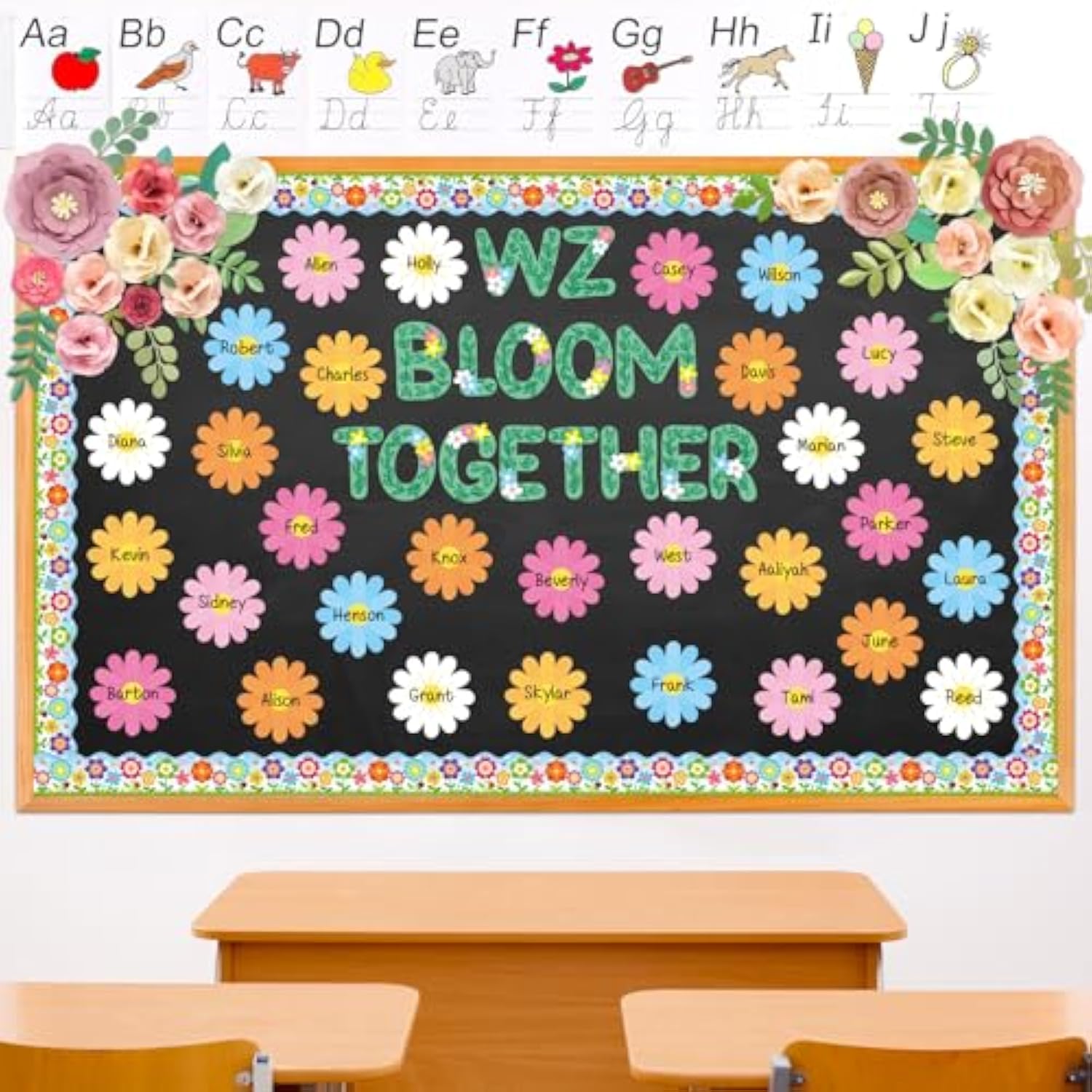45 Pcs Springtime Flower Cutouts Flower Craft Cutouts Floral Note Cards For Spring Bulletin Board Springtime Classroom Wall Spring Tea Party Decoration