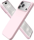 iPhone 18 Pro Case Slim Liquid Silicone Cover Chalk Pink Protective Case