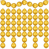 80Pcs 10-Inch Gold Link Balloons for Wall Arch, Chains, Party Decorations