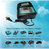 Dc18Rc Replace Makita Charger Dc18Rc Dc18Rd Dc18Rc Dc18Ra Dc18Sd Dc18Sf To Charge14.4V 18 Volt Lxt Lithium-Ion Battery Bl1815 Bl1850 Bl1840 Bl1830 Lxt-400 Bl1820
