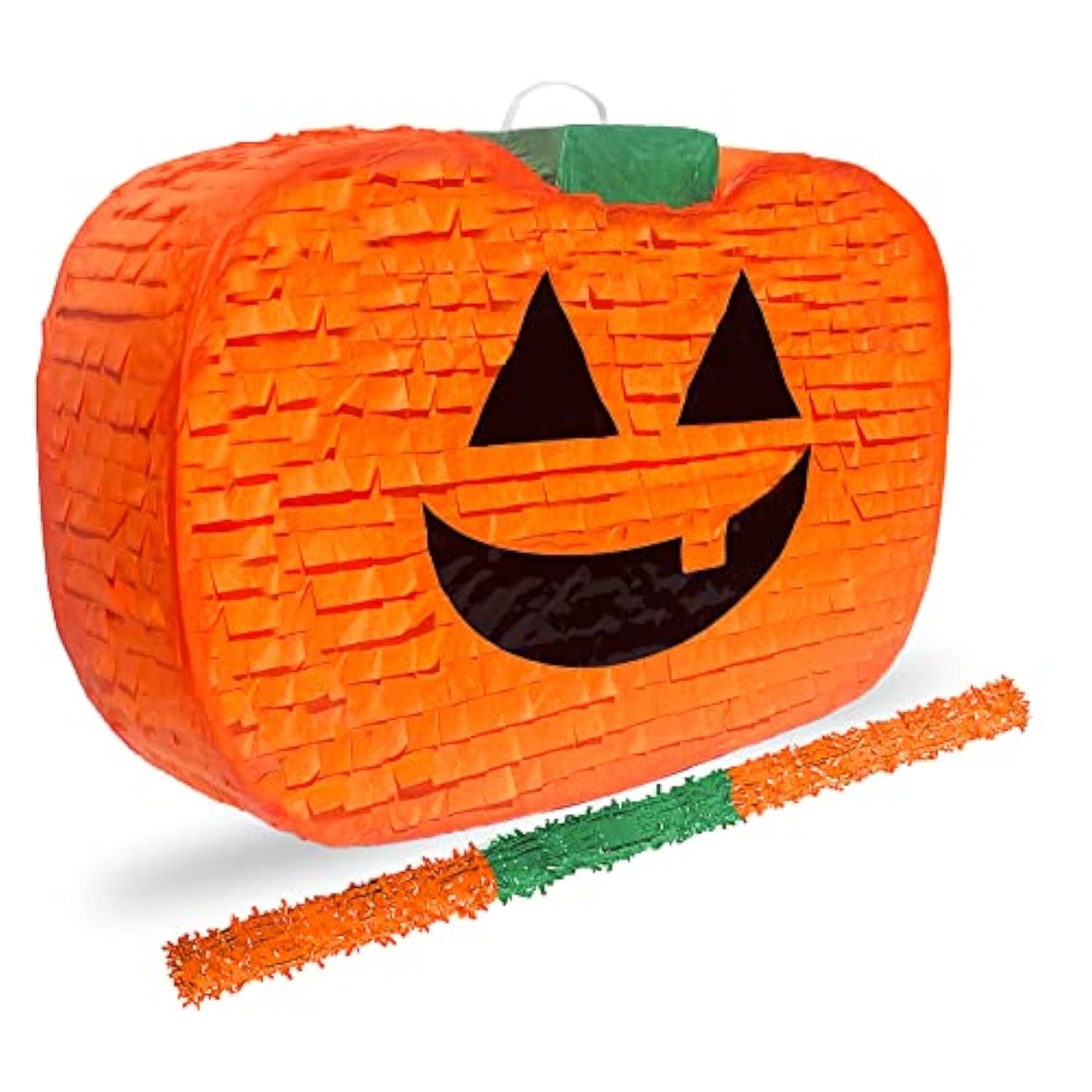 Halloween Pumpkin Piñata With Stick 17"X10" Perfect For Halloween Party Decorations, Photo Prop, October Birthday, Funny And Spooky - Fits Candy/Favors: By Get A Piñata