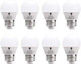 8 Pack G14 LED Light Bulbs 3W 3000K Warm White 25W Equivalent E26 Base