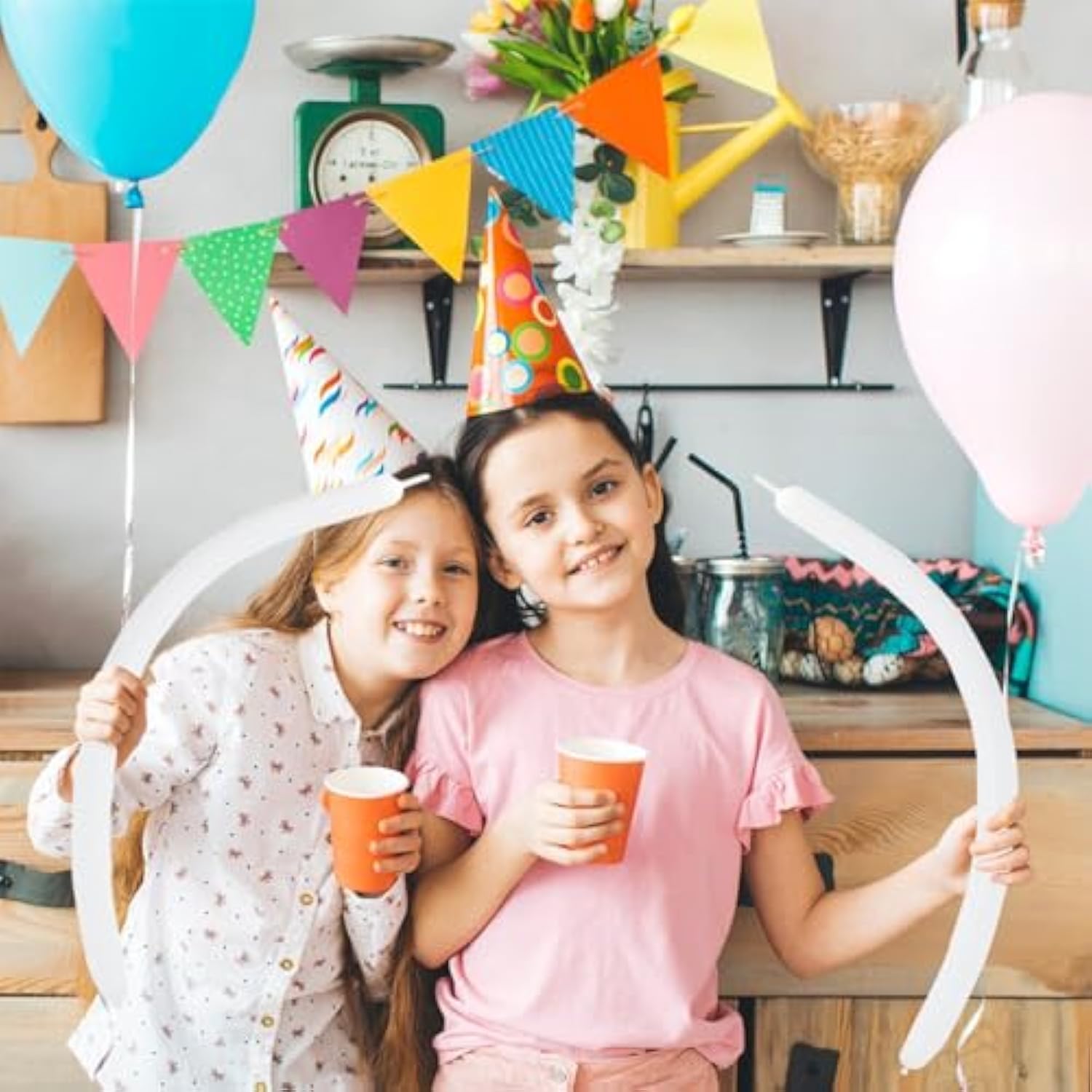 100Pcs 260 Balloons White Twisting Animal Balloon Thickening Latex Modeling Long Magic Balloon For Animal Model Skinny Clown Christmas Birthday Wedding Party Garland Decorations