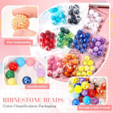 100pcs 20mm Rhinestone Beads for Pens, Keychains, DIY Crafts & Jewelry