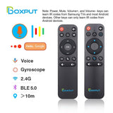 BPR1S Plus Air Mouse Remote 2026 New BT & 2.4G RF Replacement Remote with USB Receiver and Voice Control Supports 6-Axis Gyro IR Learning for Android