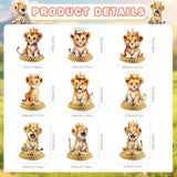 9 Pcs Lion Honeycomb Centerpieces Lion Animals Table Decorations Lion Birthday Party Decorations Lion Baby Shower Decorations For Boy Girls Birthday Party