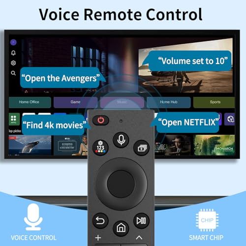 BN59-01357A Solar Voice Remote Control Replacement fit for  Smart TVs Compatible with  QLED Series Smart TV Also BN59-01357F