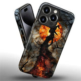 Case For Iphone 15 Pro Case,Halloween Witch Moon Stained Glass Design Hybrid Dual Protection Silicone + Hard Pc Shockproof Full Body Cover Slim Anti-Scratch Protective Case For Men Women