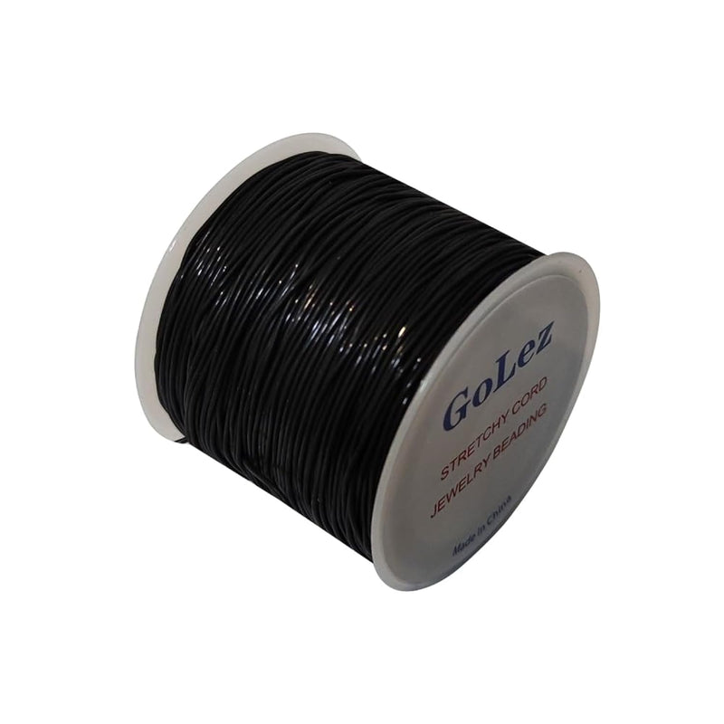 1Mm Elastic String Strect Bead Jewelry Cord For Bracelet Beading Thread Black