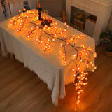 Cherry Blossom Lights, Pink Cherry Blossom Tree Branches Flower Led Lights For Walls Christmas Fireplace Mantle Indoor D