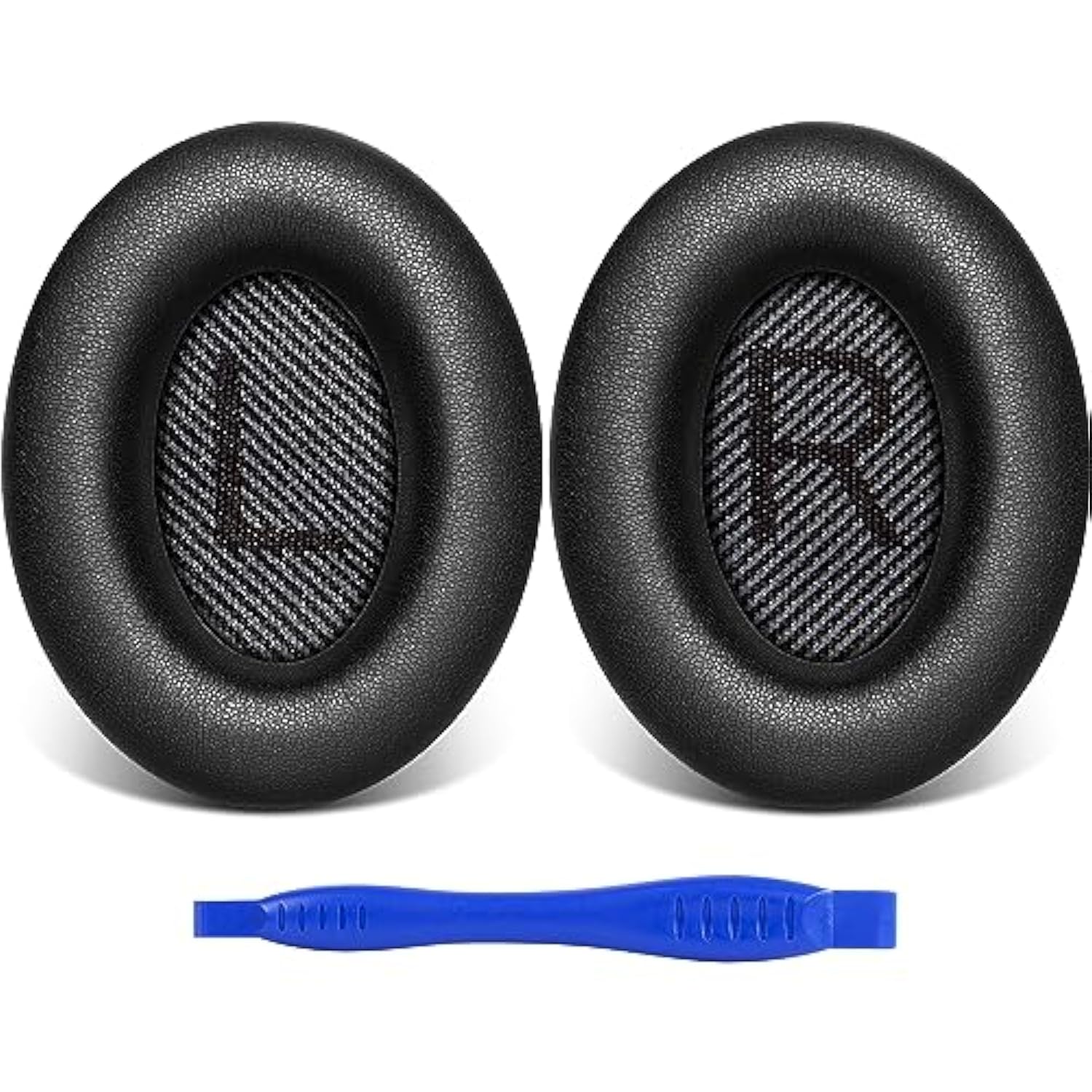 Ear Pads For Bose Quiet Comfort 35 Soft Protein Leather Replacement Earpads Ear Cushions Ear Pad For Bose Qc 35/25 / 15 Qc2 / Ae2 / Ae2I / Ae2W / Sound Link/Sound True (Black)