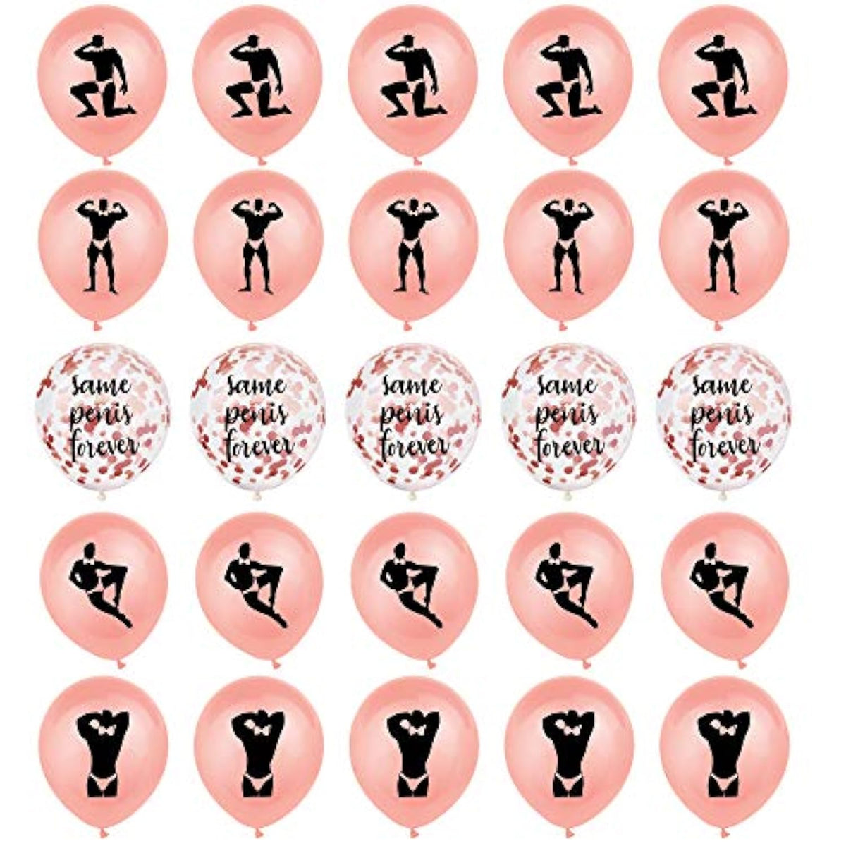 40Pcs Rose Gold Bachelorette Party Balloons, Bachelorette Party Decorations Set, Hen Party Decorations, Bridal Shower Decorations, Engagement Party Decorations Supplies Kit