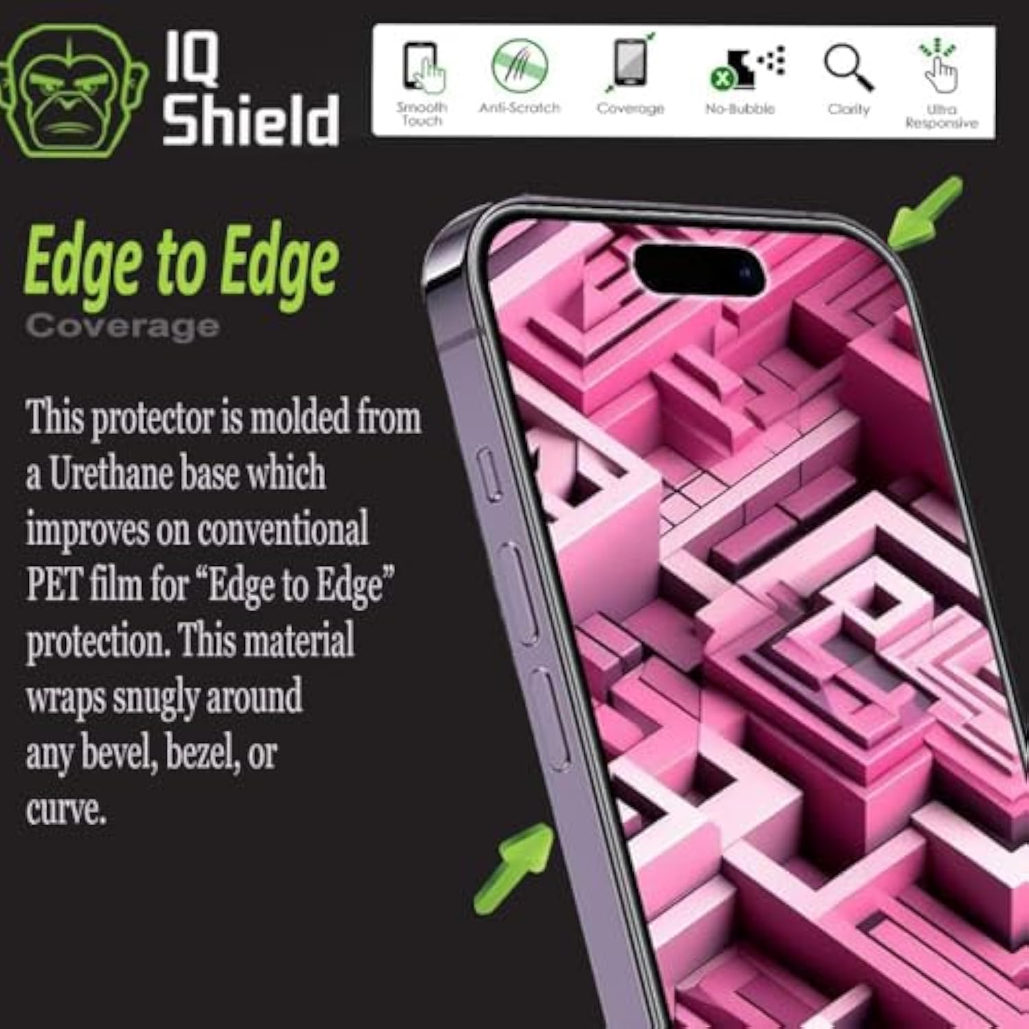 Screen Protector Compatible With Apple Iphone 14 Pro Max (6.7 Inch)(2-Pack) Anti-Bubble Clear Tpu Film