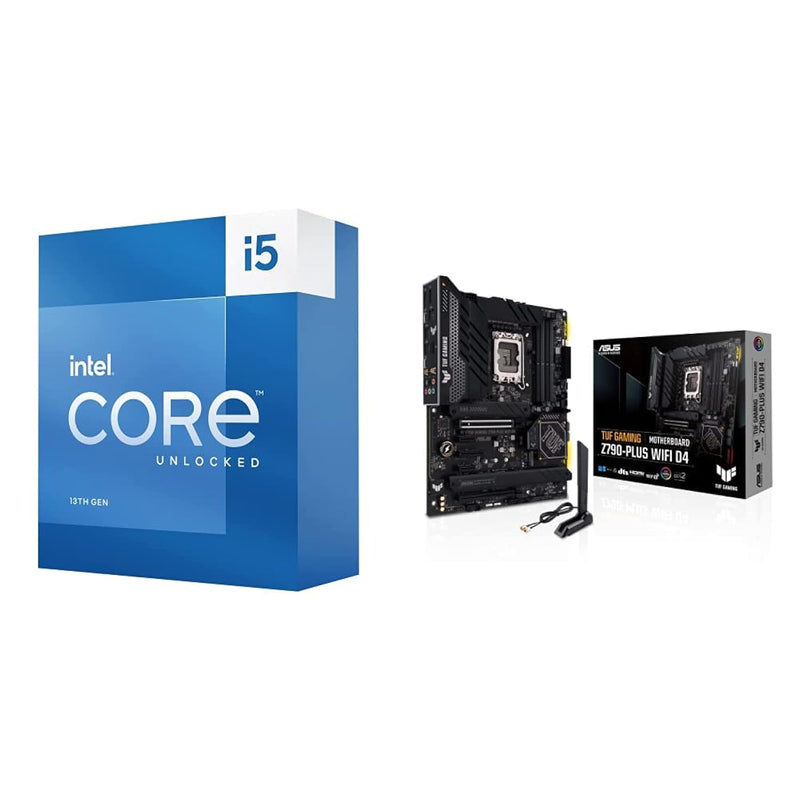 Intel Core i5-13600K Desktop Processor & ASUS TUF Gaming Z790-Plus WiFi D4 LGA