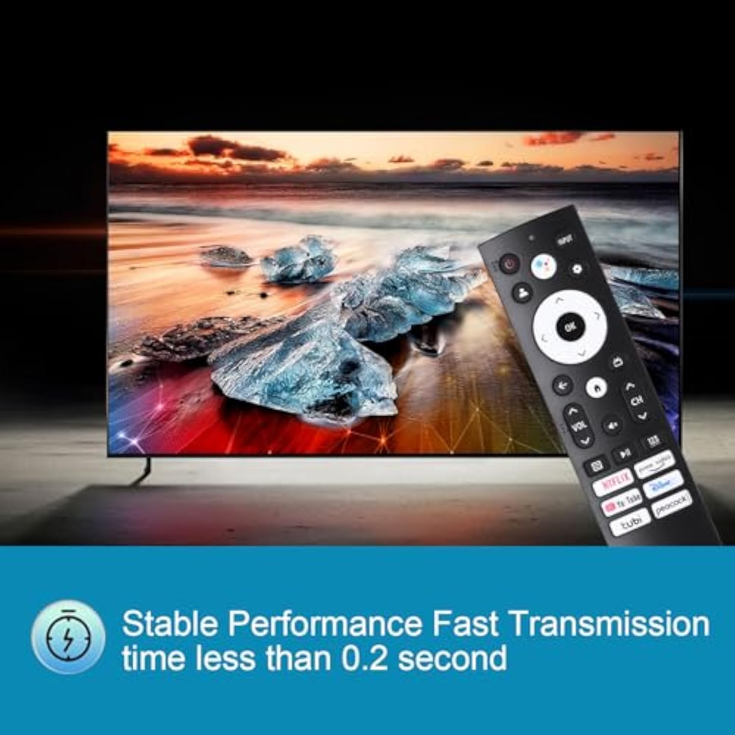 Replacement Remote Control Compatible With Hisense Smart Google Tv 65A6H 75A6H 50U6H 55U6H 65U6H 75U6H 65U8H 75U8H And More