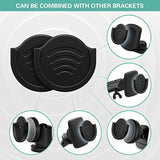 2-Pack Car Grip Phone Mount Holder with 3M Adhesive for Dashboard & Desk Black