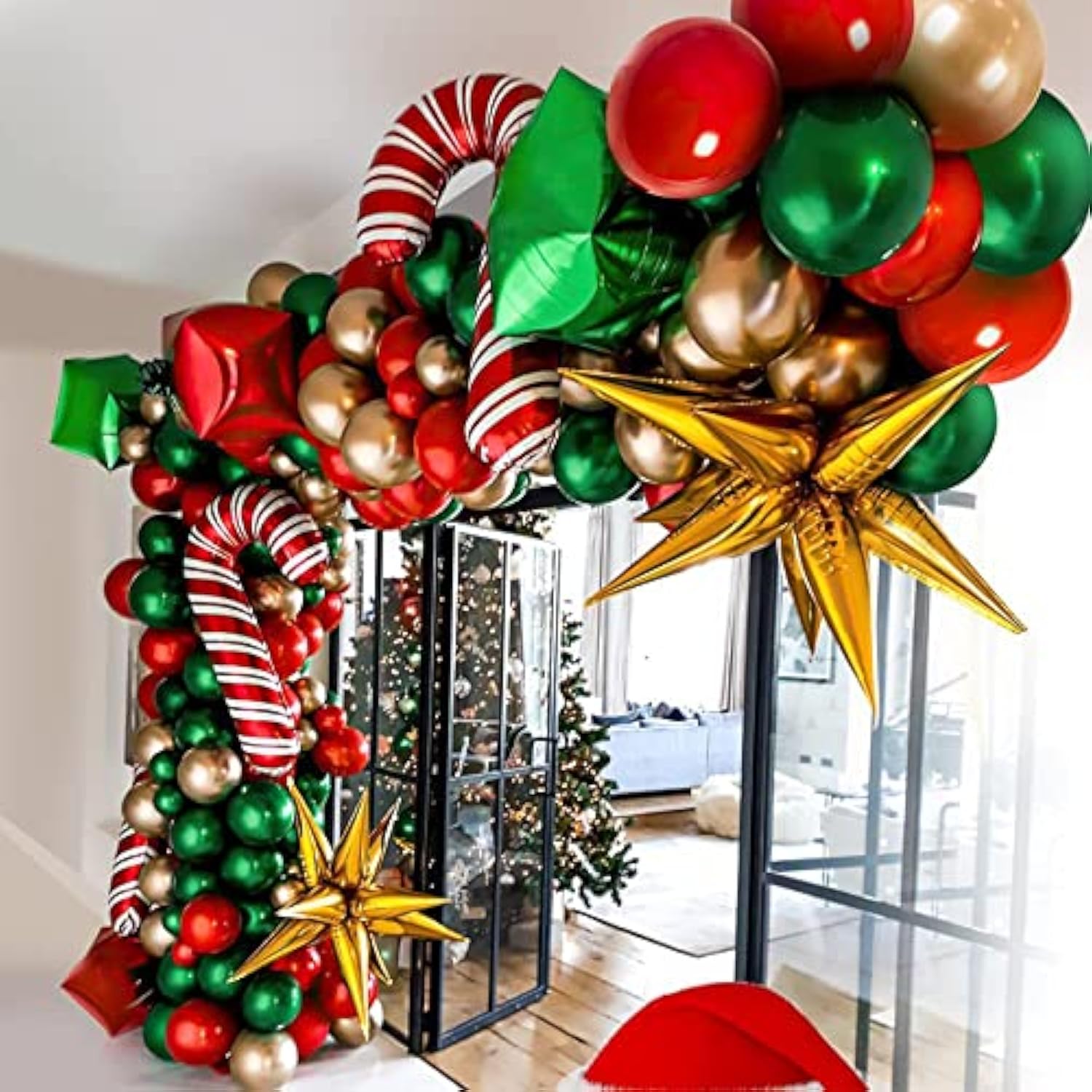 60 Pcs Star Balloons 12 Spike Foil Explosion Party Decoration Balloons For Christmas New Year Eve Graduation Birthday (Gold)