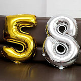 16 Inch Gold Balloons Decor Letters A To Z Numbers 0 To 9 For Wedding Prom Birthday Party (Number 5)