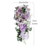 Purple Rose Wedding Bouquets Artificial Lavender Flowers Wedding Bouquets For Bride Bridesmaid Bouquet Faux Bouquet Bride Bridesmaid Holding Flower For Wedding Decor