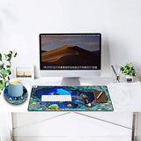 Extended Gaming Mouse Pads And Coasters, Desk Mats With Waterproof Stitched Edges, Easy To Fold And Store Keyboard Mats For Work And Desktops -Dolphin Sea World