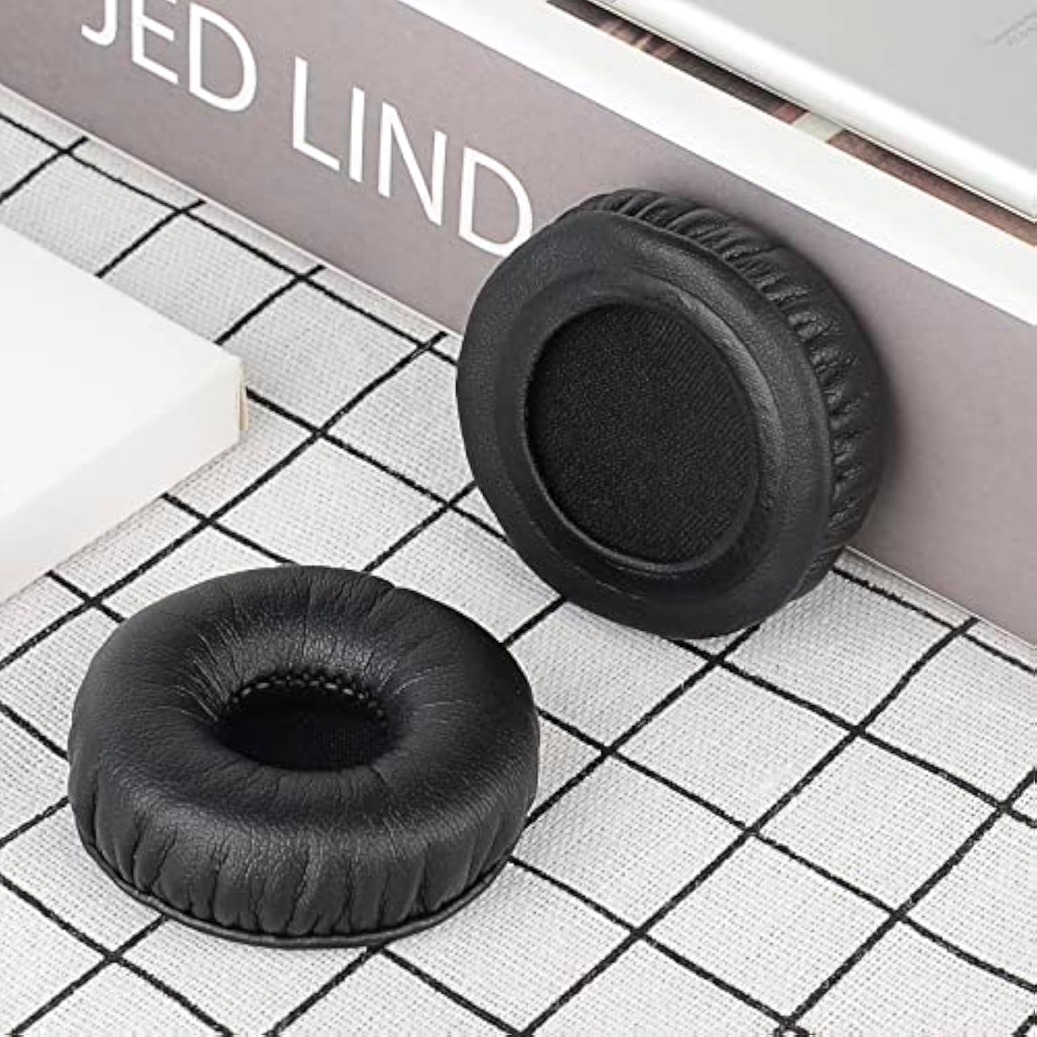 Geekria QuickFit Replacement Ear Pads and Mic Windscreen Foam Set Compatible with BlueParrott B250/ B250XT/ B250XTS/ B250XTPlus, B150 Headphones (Black)