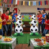 2 Pcs 3.5 ft Giant Soccer Foil Balloons, Soccer and Stars