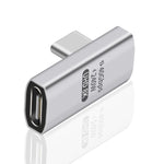 90 Degree Usb C To Usb C Adapter, 240W Right Angle Usb C Male To Female Adapte