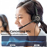 N/X Telephone Headset with Noise Cancelling Mic, Corded RJ9 Phone Headset Compatible with Cisco CP-7821 7841 7942G 7931G 7940 7941G 7945G 7960 7961G
