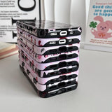 Case for iPhone 17e/iPhone 16e, Cute Pink Bow Cherry Print Aesthetic Trendy Pattern for Women Girls Slim Durable Bumper Shockproof for iPhone