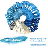 Blue & Silver Balloon Garland Kit: Baby Shower, Birthday, Graduation Decor