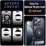 iPhone 16 Pro Max Case, MagSafe, Kickstand, Slim Matte, 16FT Protection, 6.9"