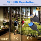 8K Short Hdmi Cable 1Feet/30, Hdmi 2.1 Cable, 48Gbps Extreme Thin Hdmi Male To