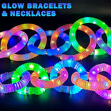 12pcs Glow Sticks Party Favors Glow in Dark Necklaces Bracelets for Kids
